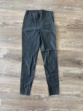 Zara Black Skinny Women's Faux Leather Pants